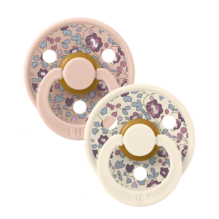 BIBS x Liberty Colour Pacifier 2 Pack - Eloise Blush Mix