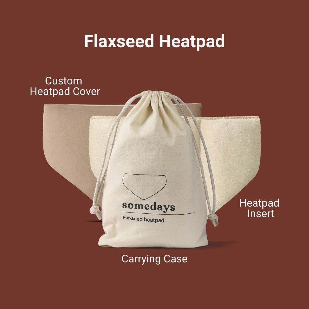 Somedays Flaxseed Heatpad - what's included