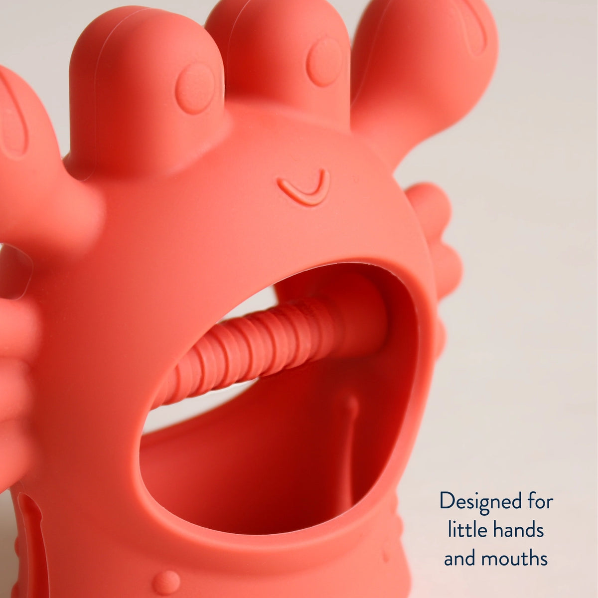 Itzy Ritzy Bitzy Grip™ Silicone Teether - Crab Designed for Little Hands & Mouths
