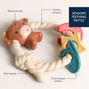 Itzy Ritzy Ritzy Rattle Silicone Teether Rattle - Features