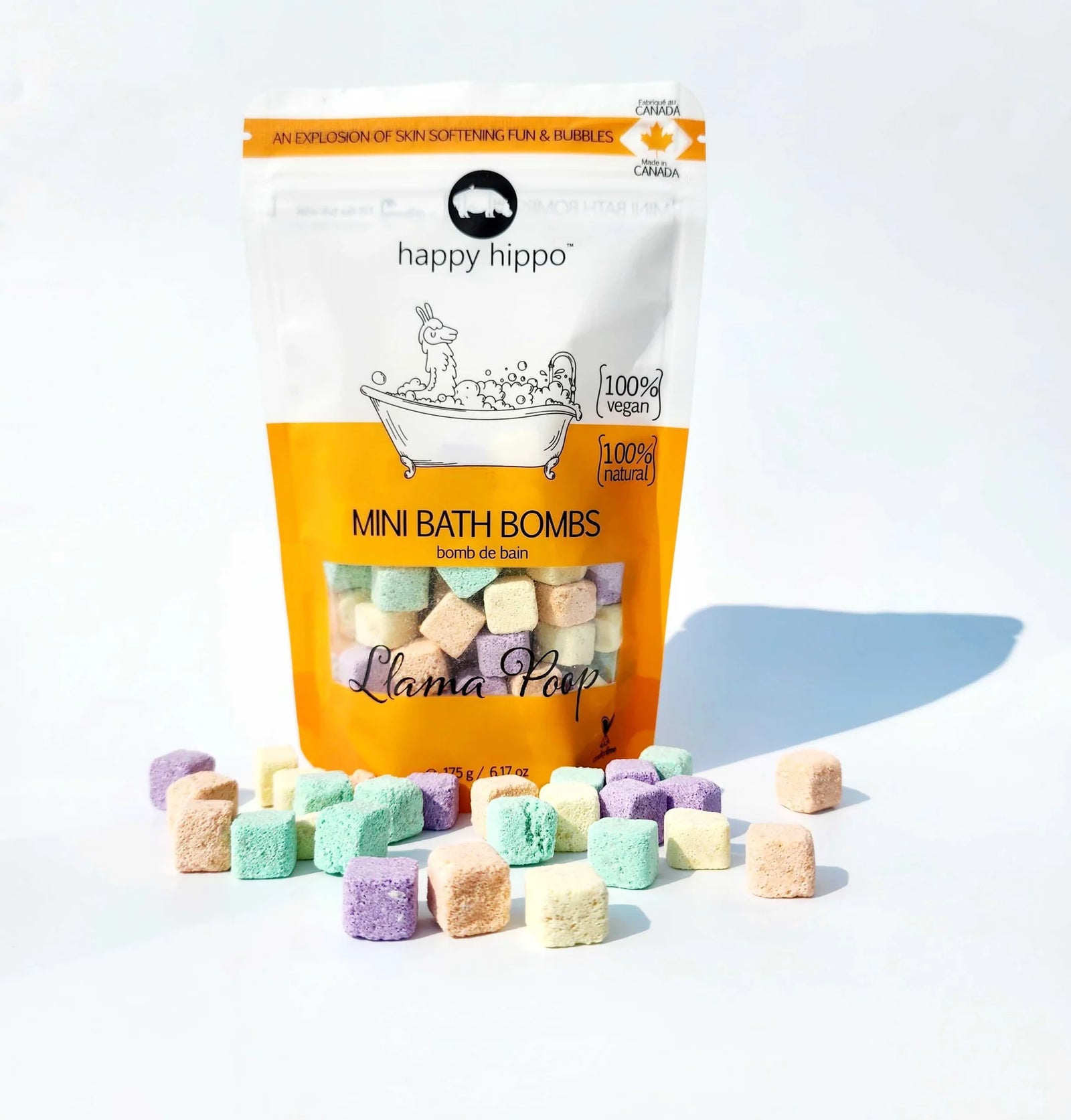 Happy Hippo Mini Bubble Bombs - Llama Poop 175g