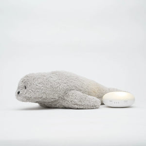MOONIE Organic Humming Seal with Lamp -Grey Side Angle View