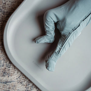 Townsend Avenue Contoured Foam Changing Pad - Dove Grey Lifestyle 4