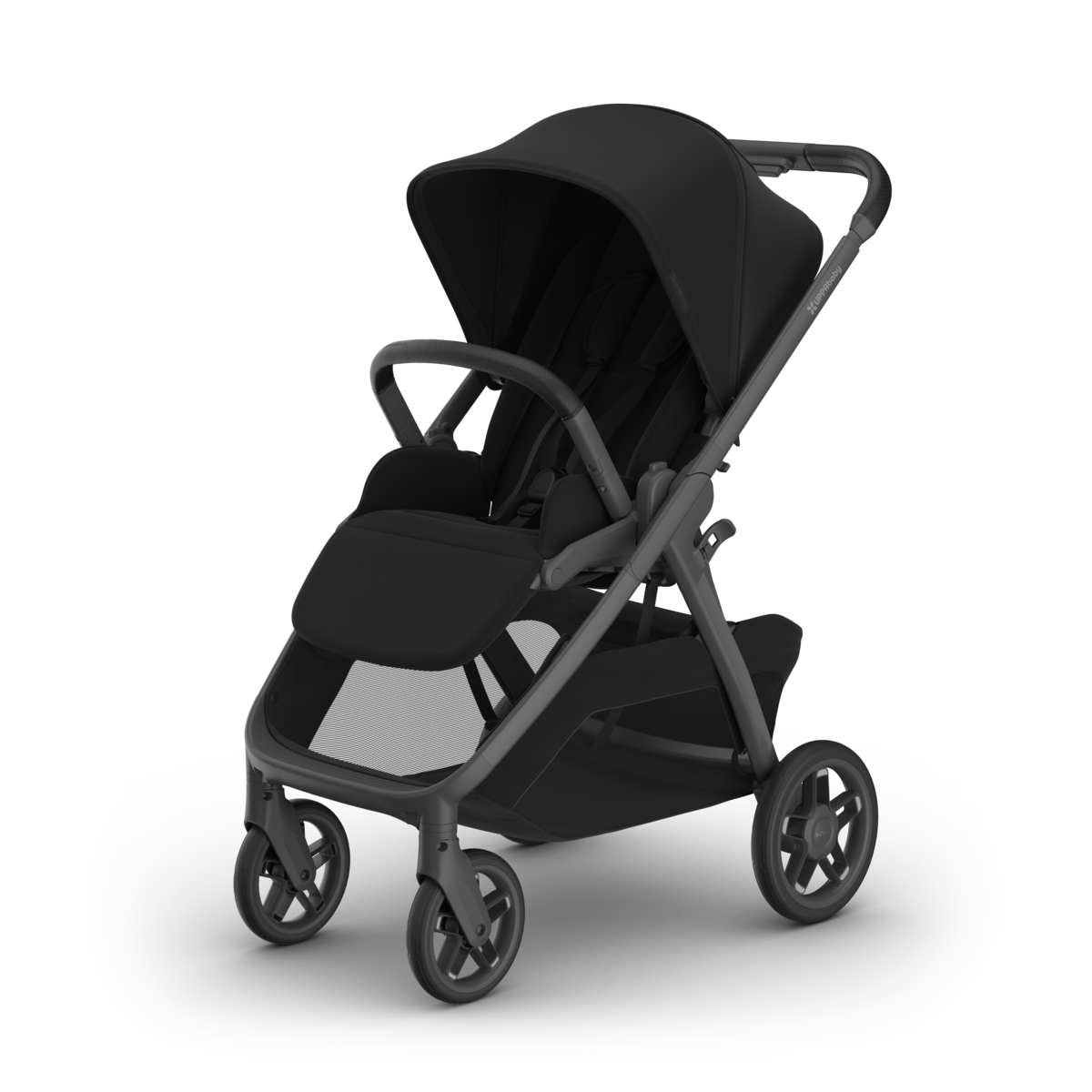 UPPAbaby Kona Stroller - James (Black | Carbon Frame | Black Leather)