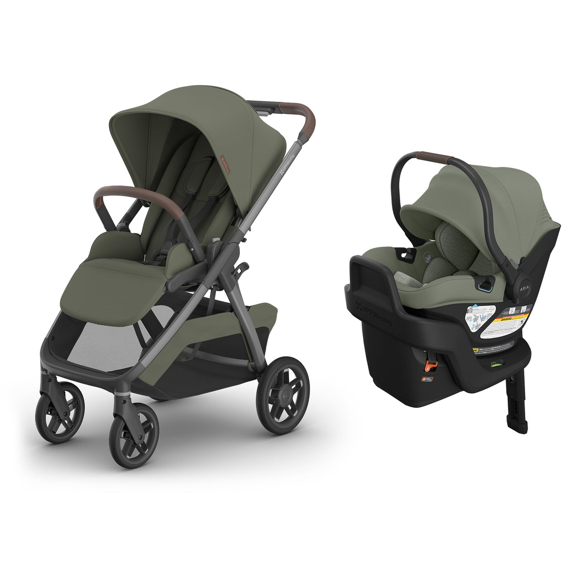 UPPAbaby Kona + Aria V2 Travel System Bundle - Evelyn