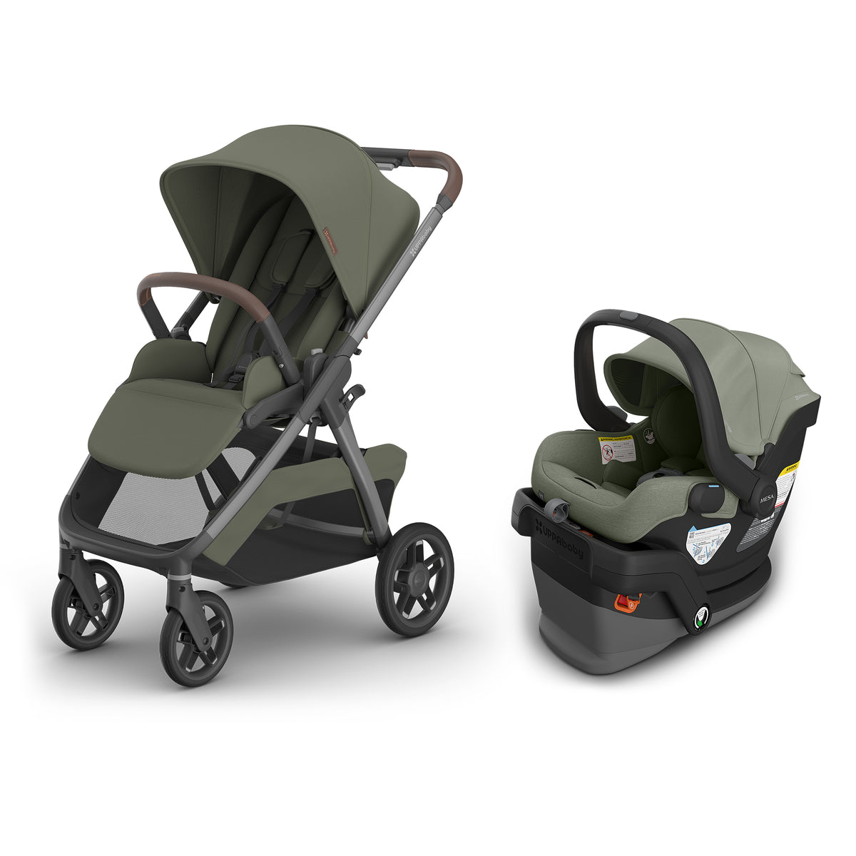 UPPAbaby Kona + Mesa V3 Travel System Bundle - Evelyn