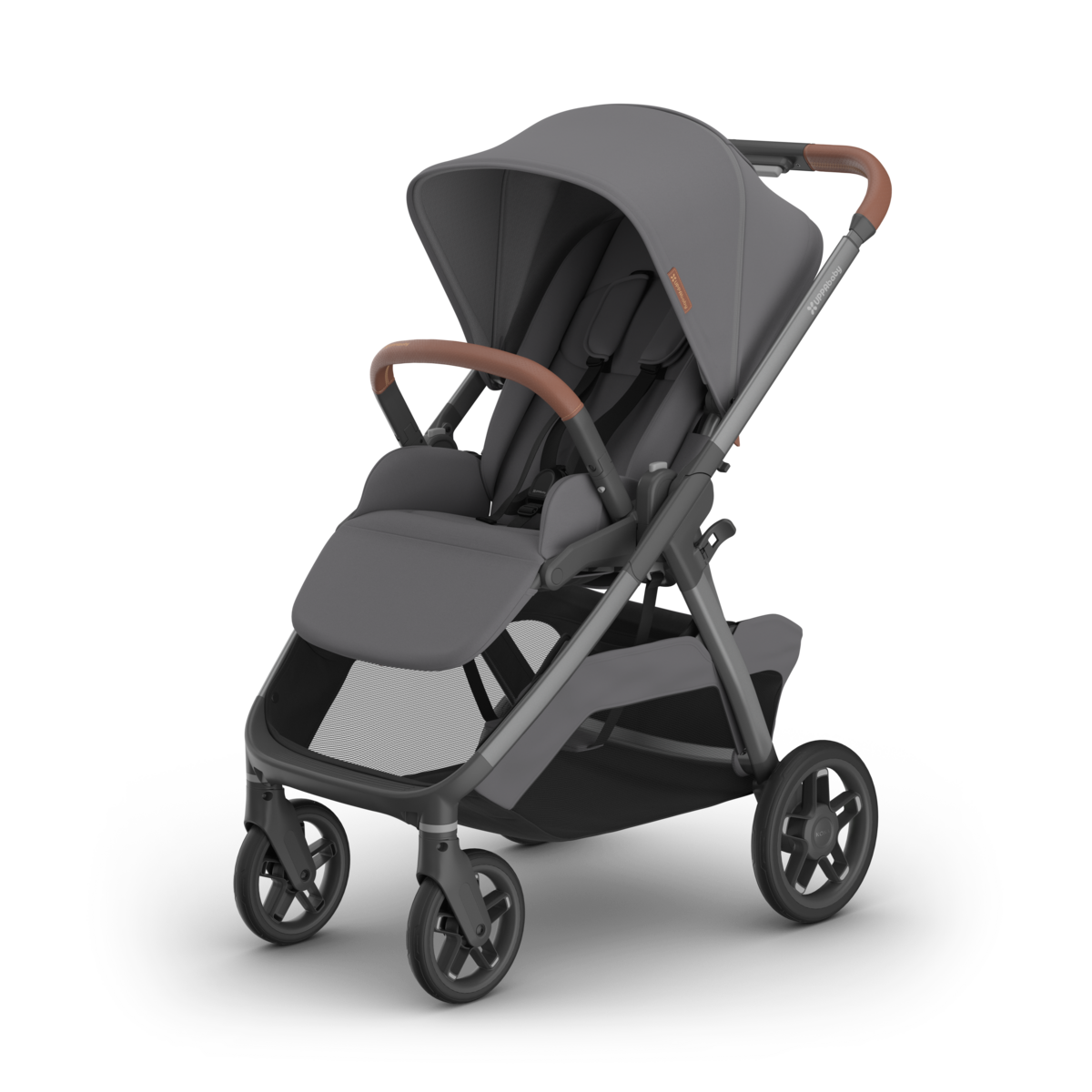 UPPAbaby Kona Stroller - Rowan (Graphite | Graphite Frame | Saddle Leather)