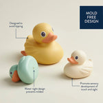 Itzy Ritzy Itzy Ducky Family Bath Toy Set Features & Mould-Free Design