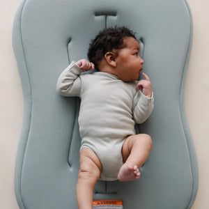 Snuggle Me Organic Curve Lounger - Slate - Lifestyle
