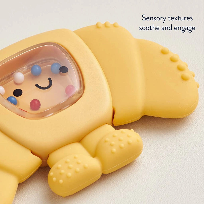 Itzy Ritzy Sweetie Shake Plus Rattle & Teether - Textures for sensory engagement