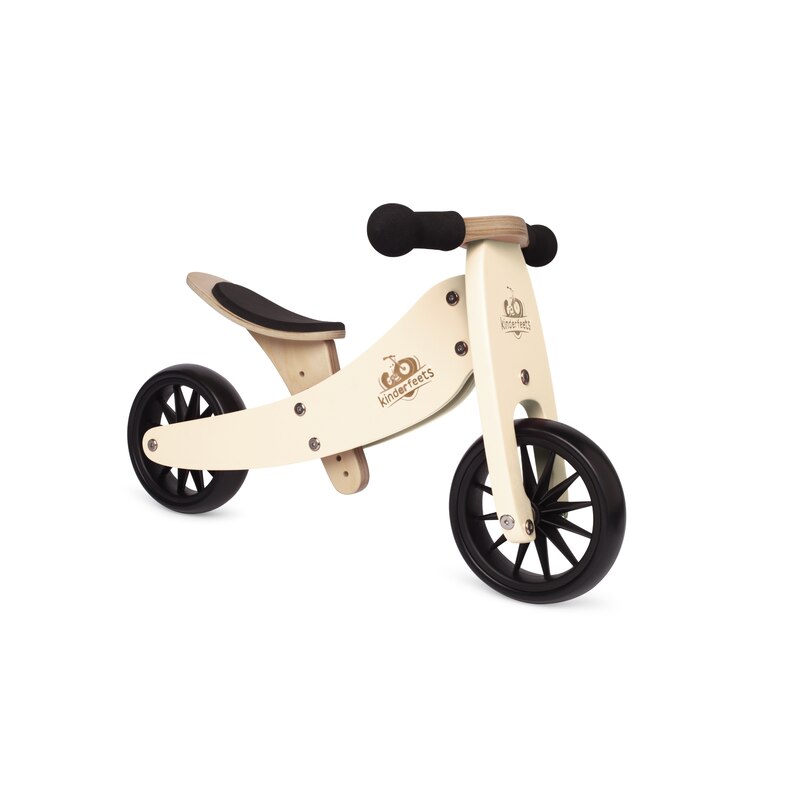 Kinderfeets Tiny Tot 2-in-1 Tricycle/Balance Bike - Cream