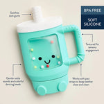 Itzy Ritzy Sweetie Shake Plus Rattle & Teether Features