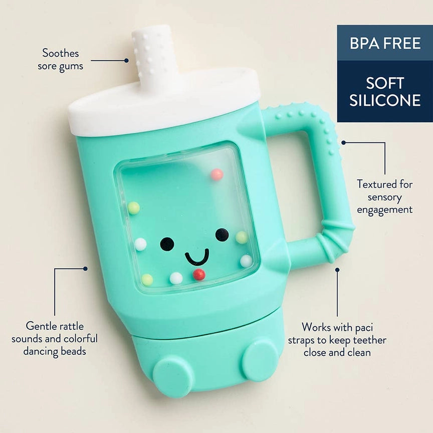 Itzy Ritzy Sweetie Shake Plus Rattle & Teether Features