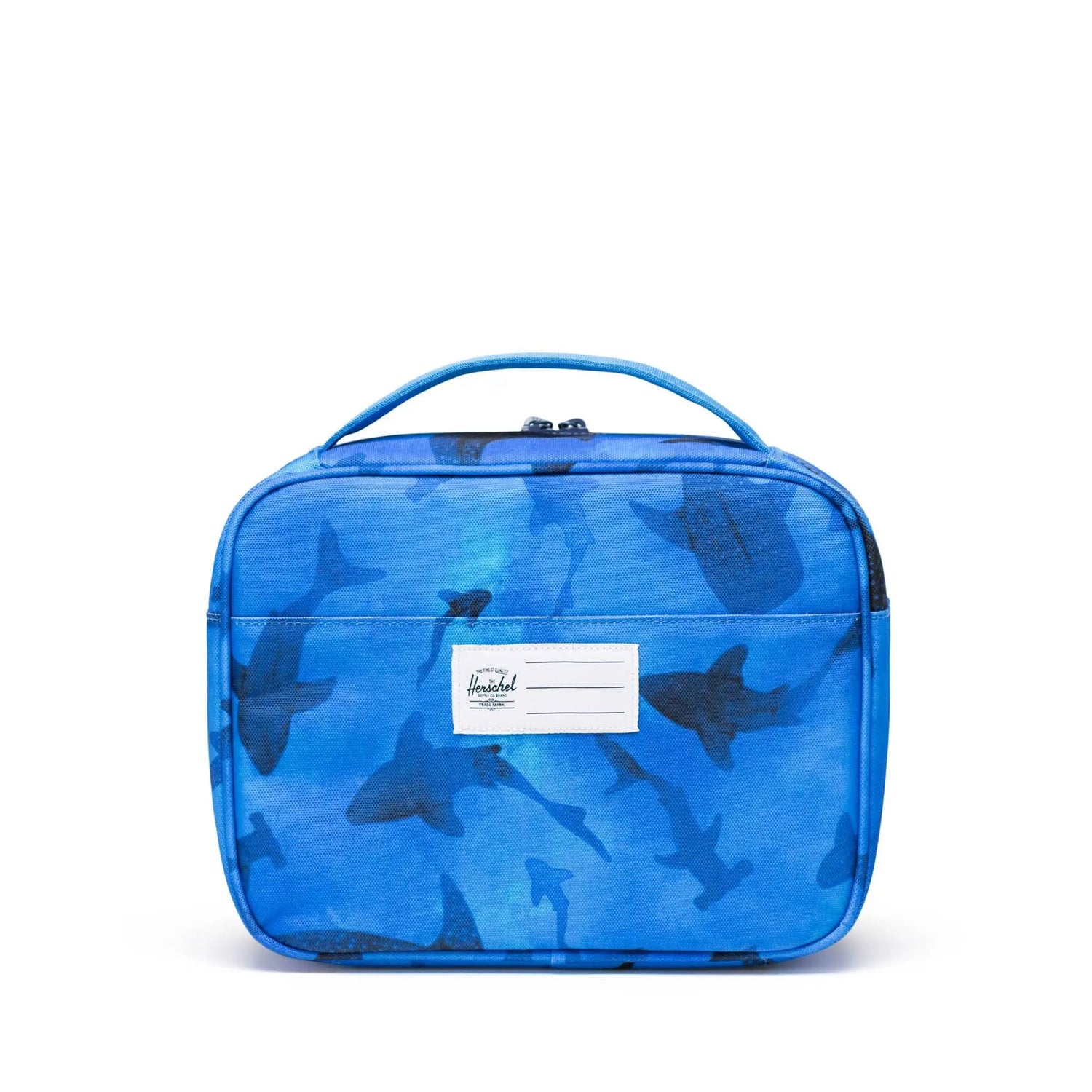 Herschel Pop Quiz Lunch Box Sharks - Name Label