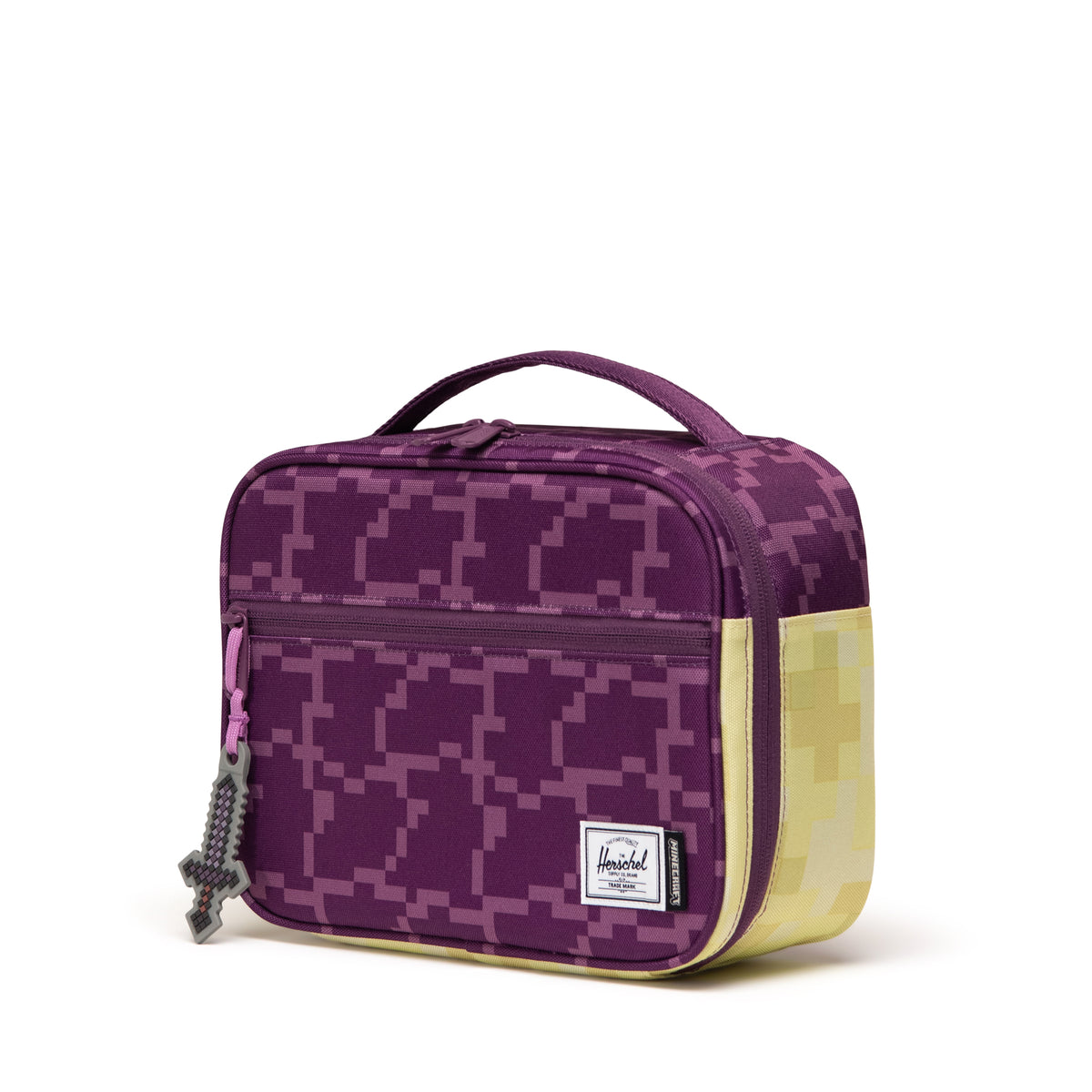 Herschel Minecraft™ Collection Pop Quiz Lunch Box - The End Angle View