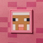Herschel Minecraft™ Collection Pop Quiz Lunch Box - Pink Sheep Patch Detail