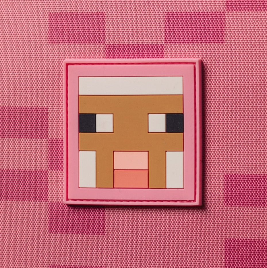 Herschel Minecraft™ Collection Pop Quiz Lunch Box - Pink Sheep Patch Detail