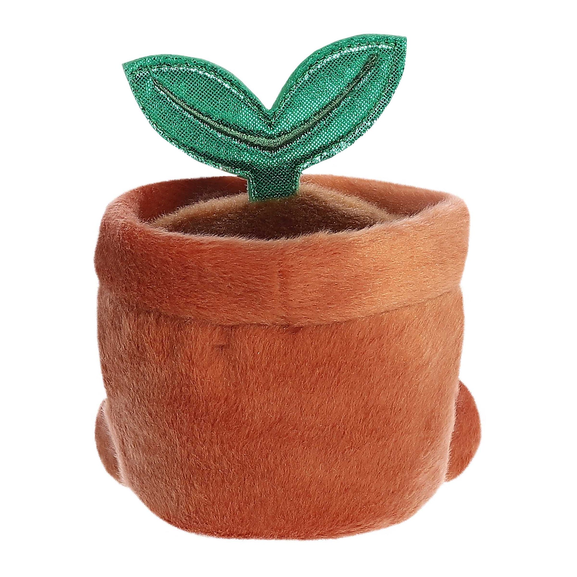 Palm Pals Plush - Terra Potted Plant Back View
