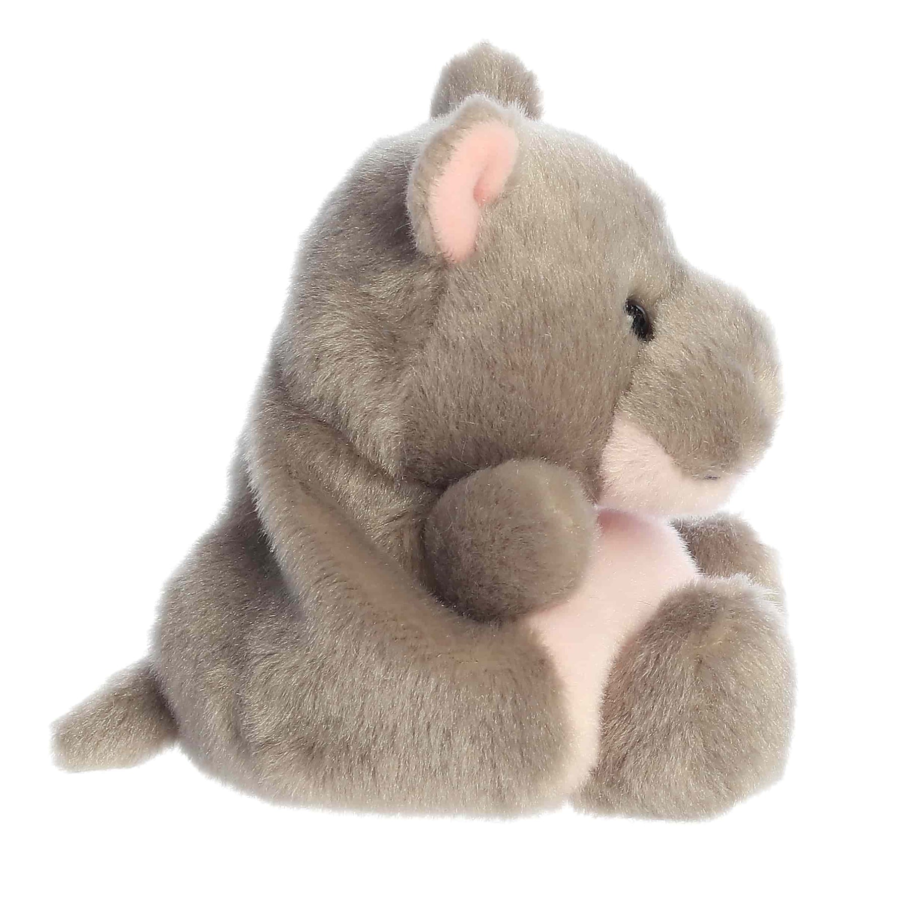 Palm Pals Plush - Ham Pygmy Hippo Side View