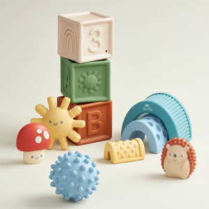 Itzy Ritzy Itzy Blocks Sensory 10 PC Gift Set