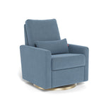 Denim Blue / Gold Swivel - Monte Design Matera Glider Recliner - Performance