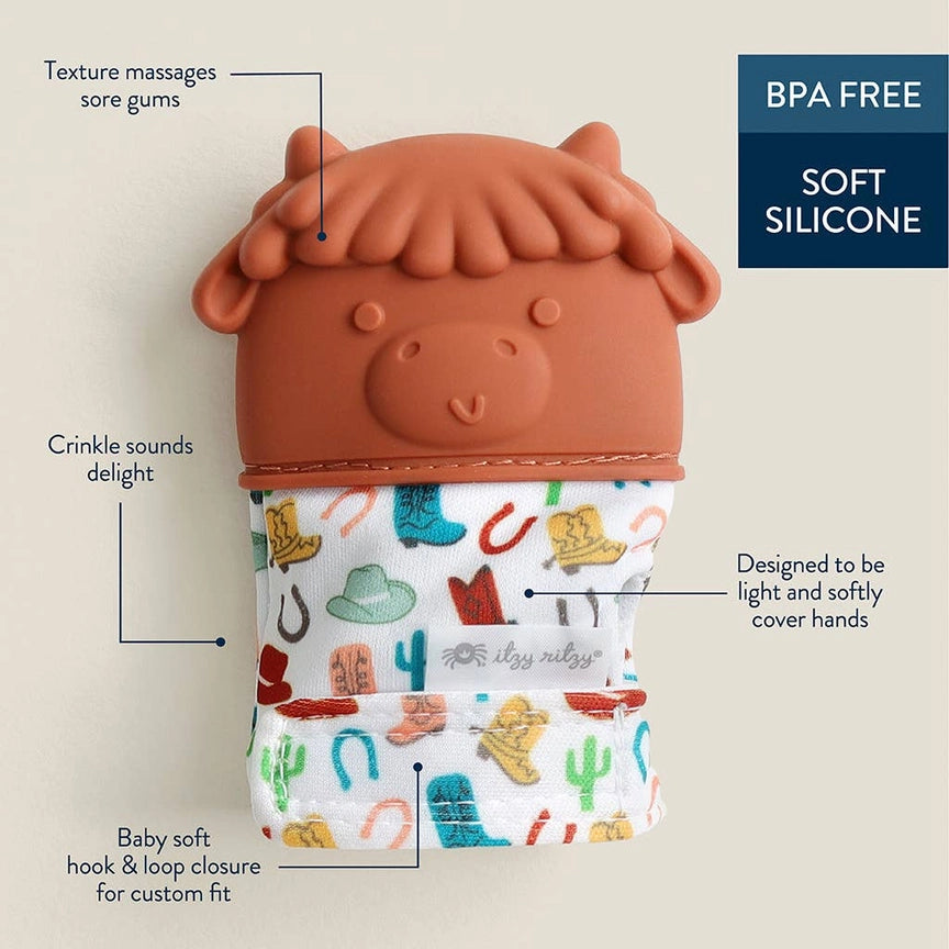 Itzy Ritzy Itzy Mitt Silicone Teething Mitt - Features