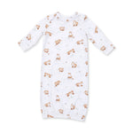 Angel Dear Knotted Gown & Hat Set - Little Explorer Fox - Front View