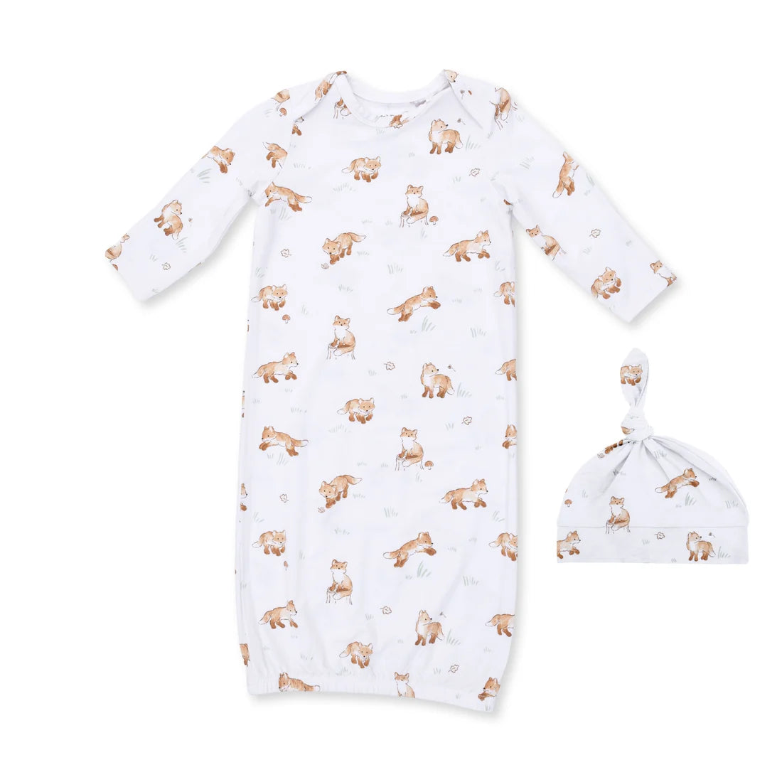 Angel Dear Knotted Gown & Hat Set - Little Explorer Fox