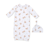 Angel Dear Knotted Gown & Hat Set - Little Explorer Fox