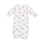 Angel Dear Knotted Gown & Hat Set - Little Explorer Fox - Back View