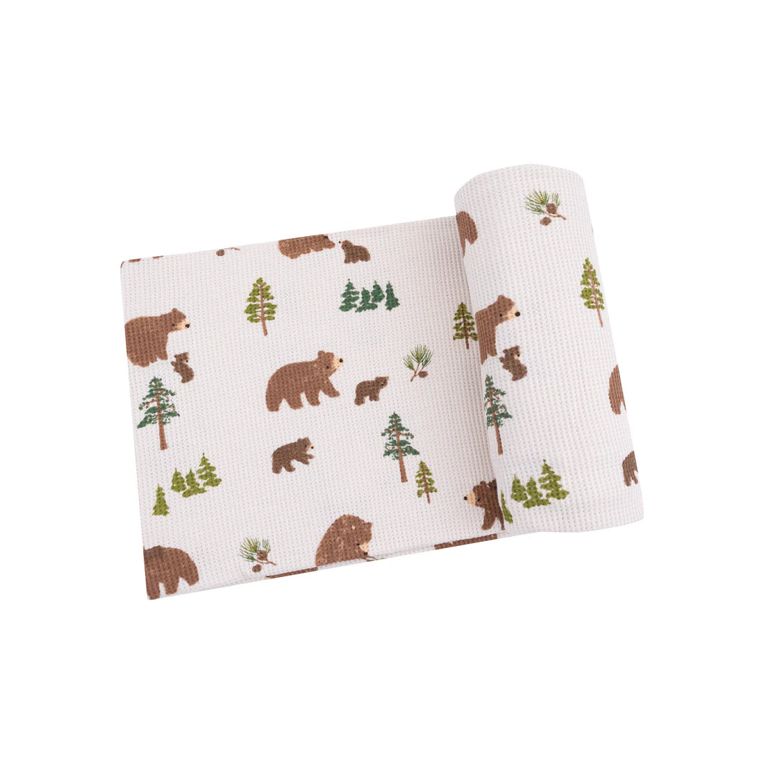 Angel Dear Bamboo Swaddle Blanket - Sweet Brown Bears