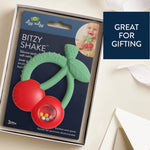 Itzy Ritzy Bitzy Shake™ Silicone Teether with Rattle - Cherries Giftable Packaging