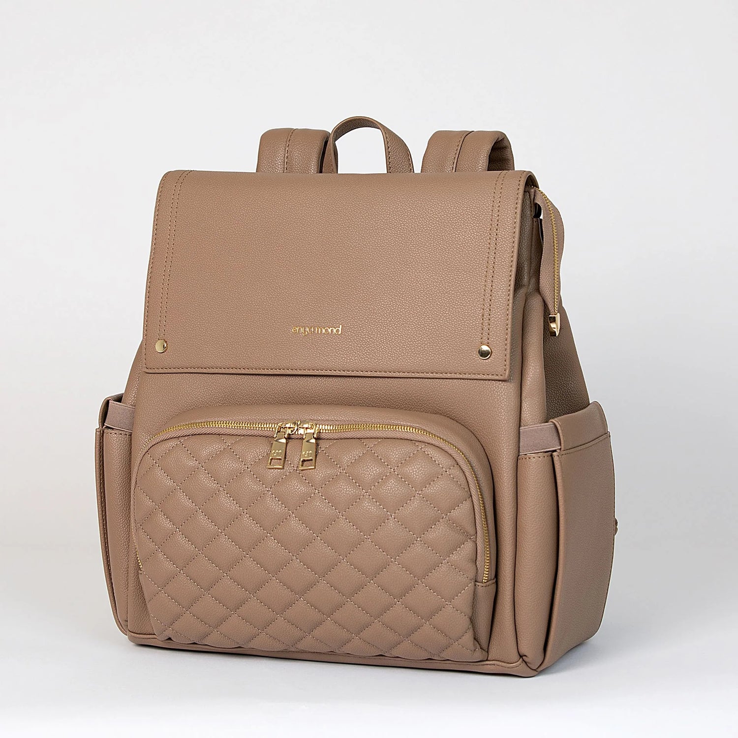 Enya Mond Luna Diaper Bag Backpack - Terra - Front Angle View