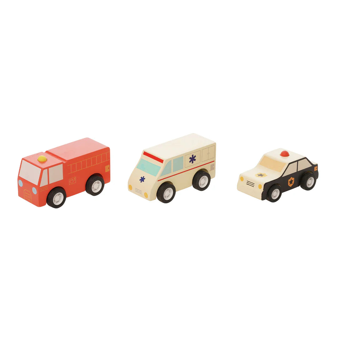 Manhattan Toy Pull Back Rescuers Vehicles Pull-Back Rescue Cars