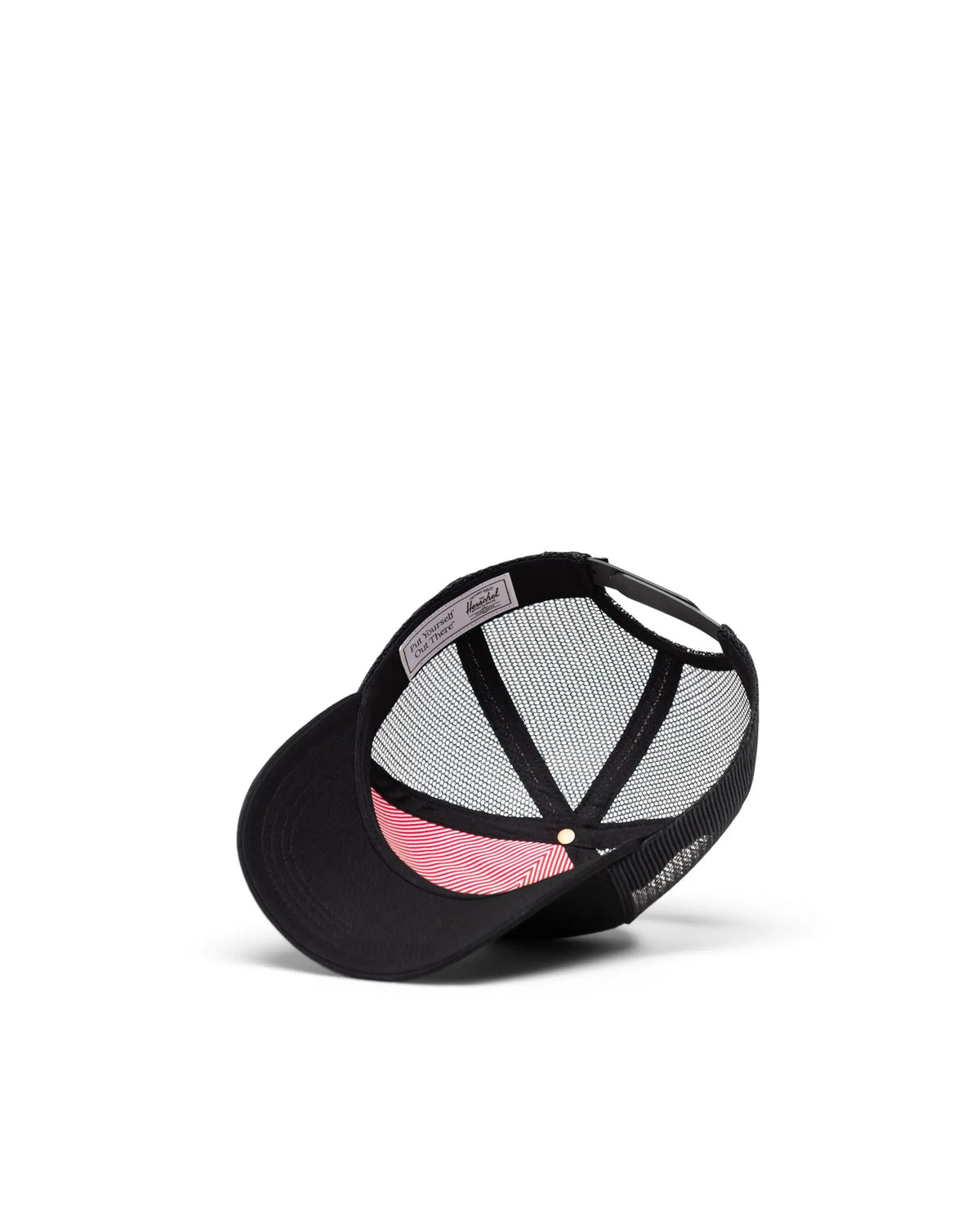 Herschel Whaler Cotton Mesh Baby Cap - Black Under Rim View