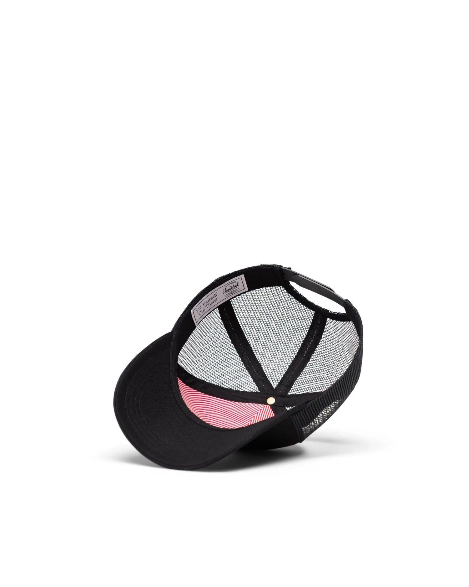 Herschel Whaler Cotton Mesh Baby Cap - Black Under Rim View