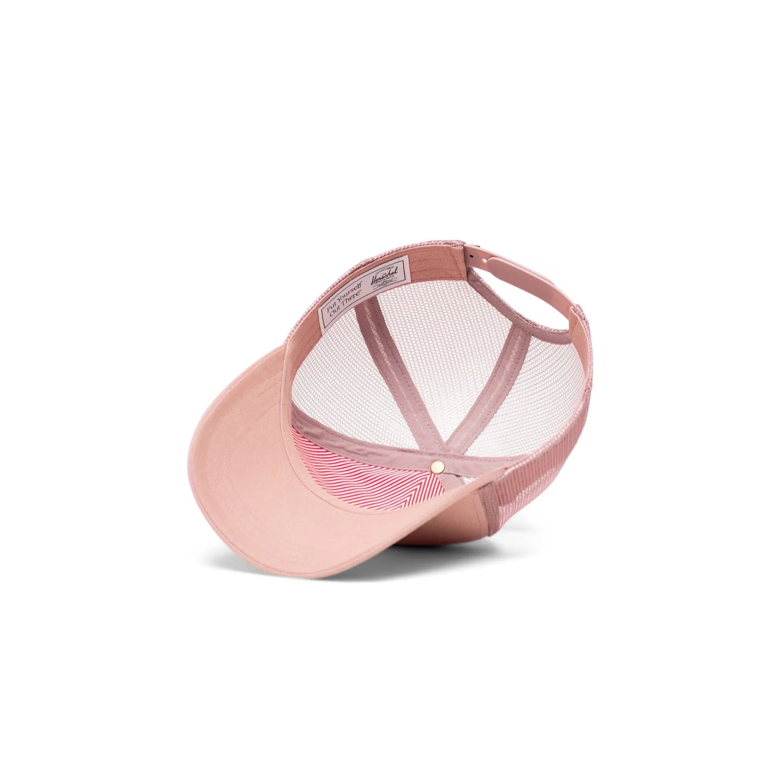 Herschel Whaler Cotton Mesh Kids Cap Ash Rose - Interior View 
