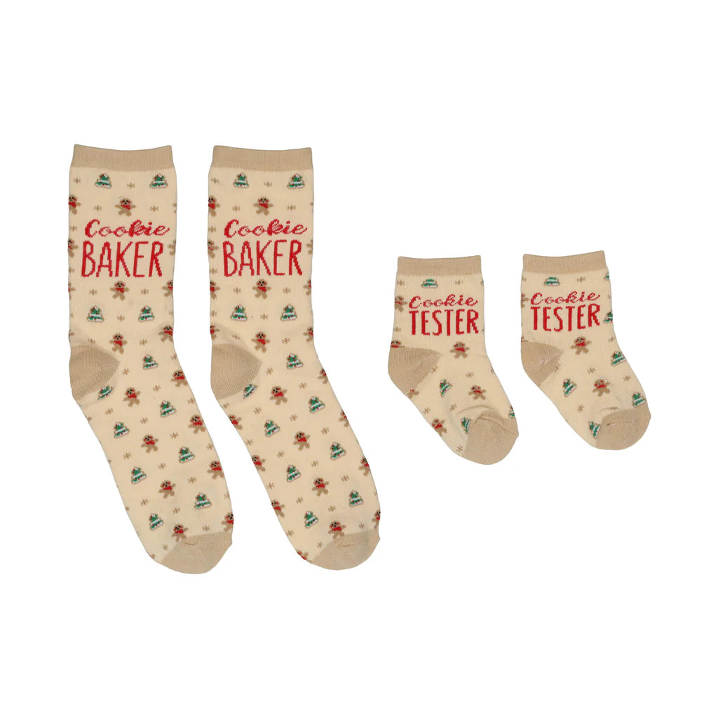Pearhead Parent & Baby Holiday Sock Set