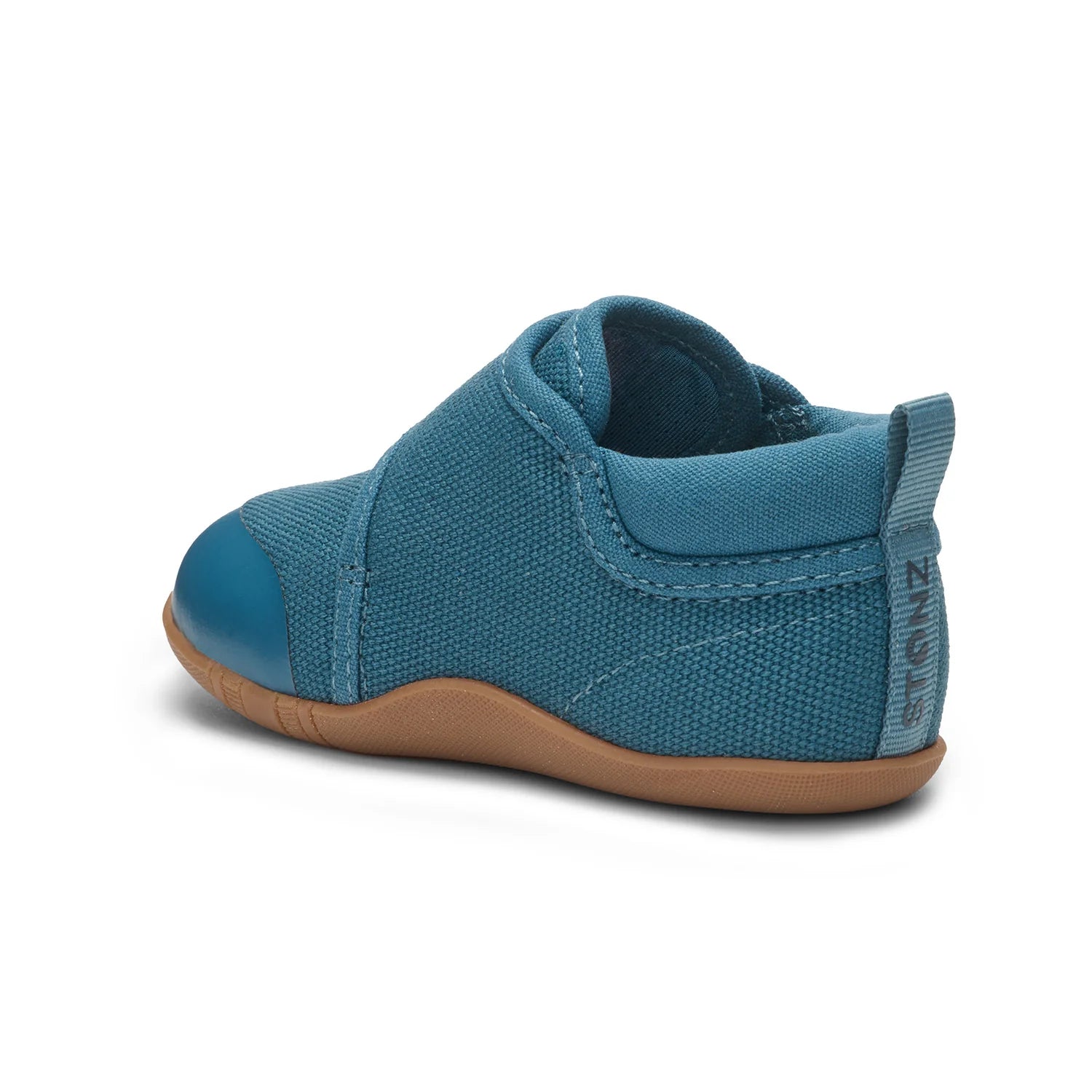 Stonz Cruiser Natural Baby Shoes - Denim Back Angle View