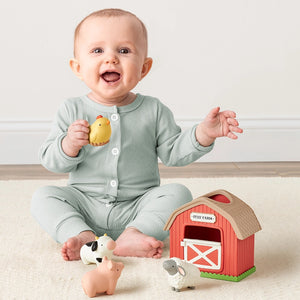 Itzy Ritzy Spill & Fill Activity Toy - Itzy Play Farm Lifestyle 1