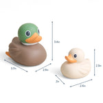 Itzy Ritzy Itzy Ducky Family™ - Bath & Water Table Floating Toys - Dimensions