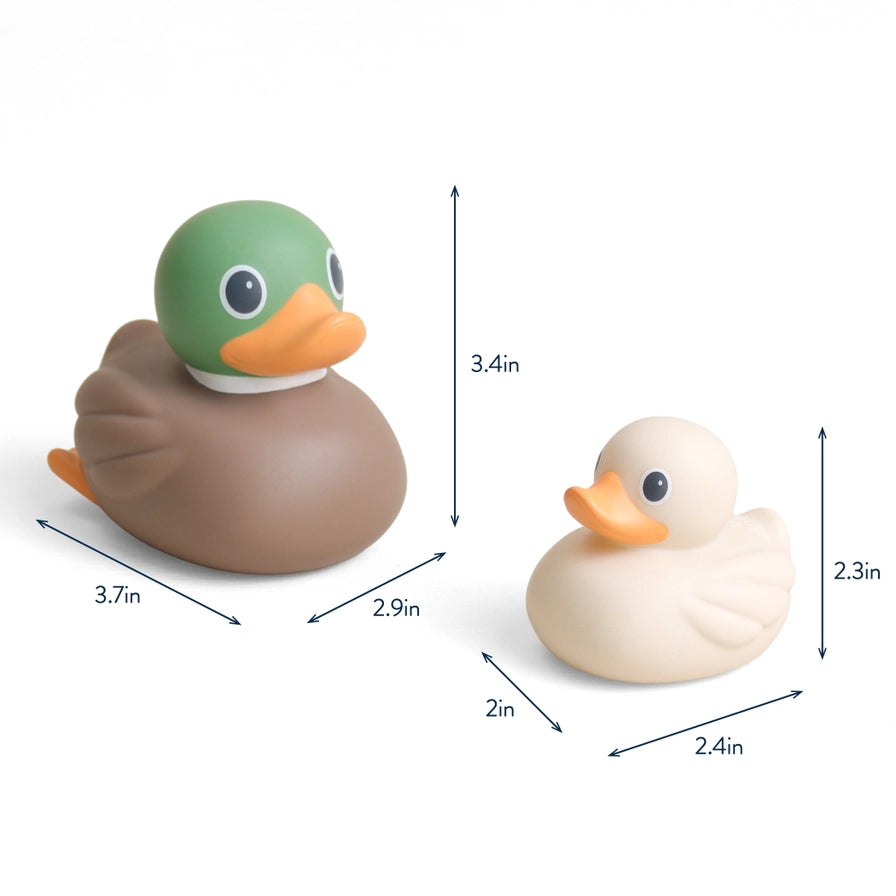 Itzy Ritzy Itzy Ducky Family™ - Bath & Water Table Floating Toys - Dimensions