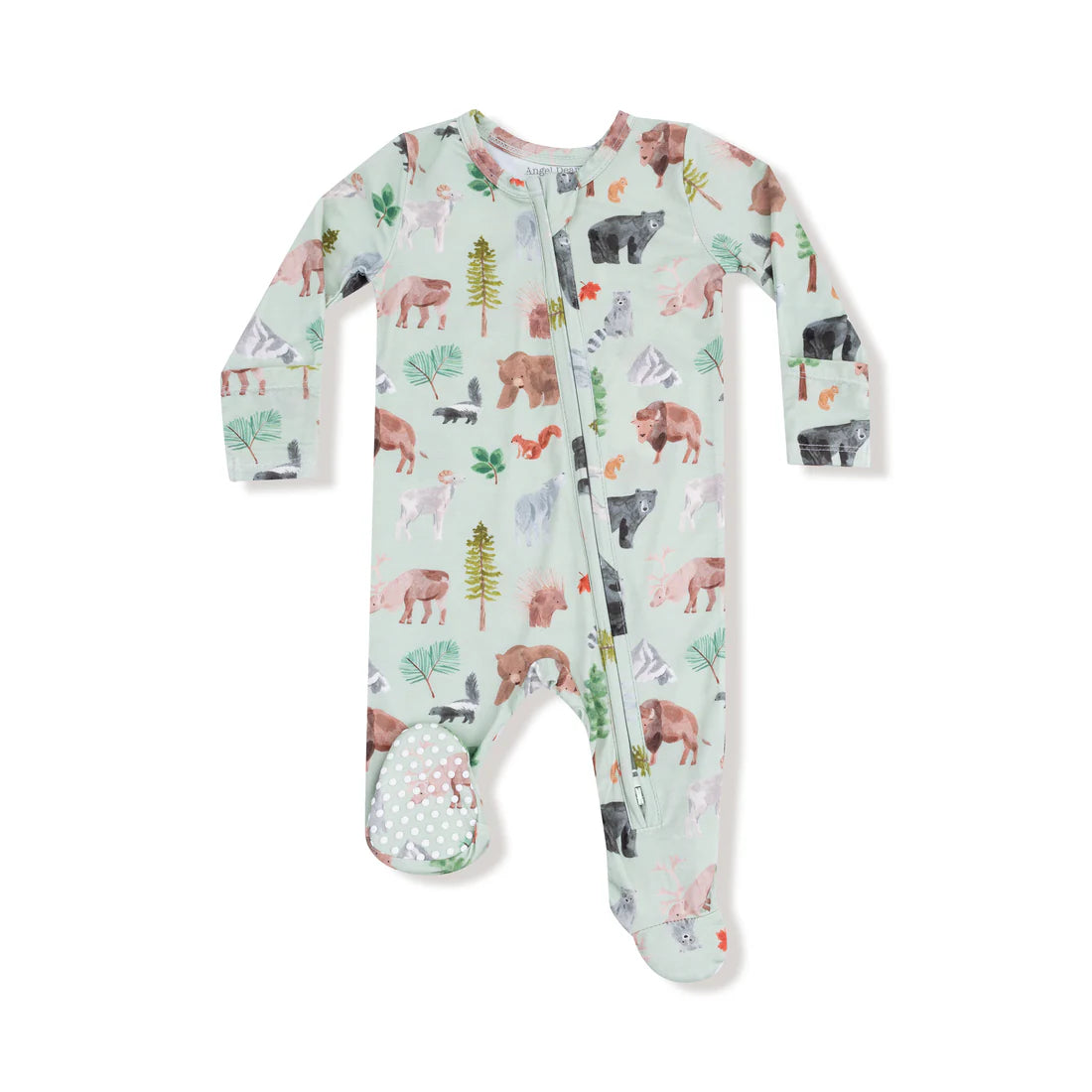 Angel Dear Zipper Footie - Woodland Animals
