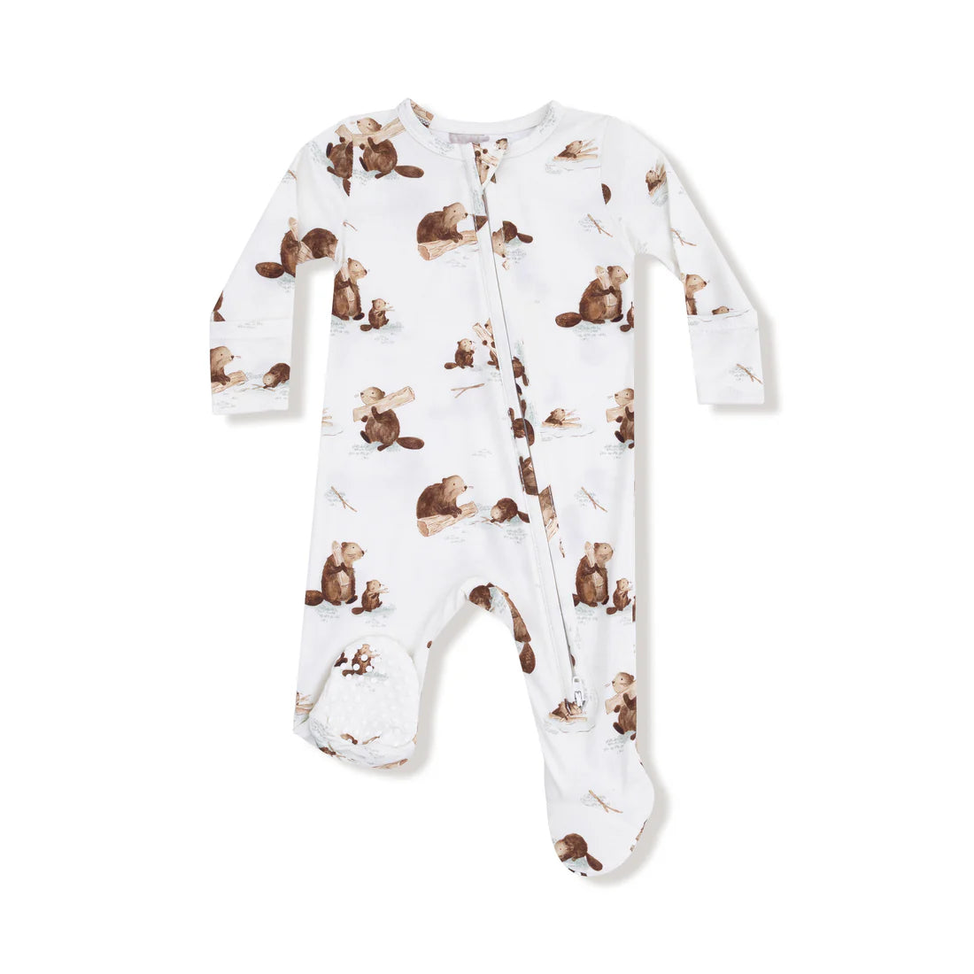 Angel Dear Zipper Footie - Baby Beavers