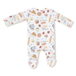 Angel Dear Zipper Footie - Bonjour Breakfast Back View