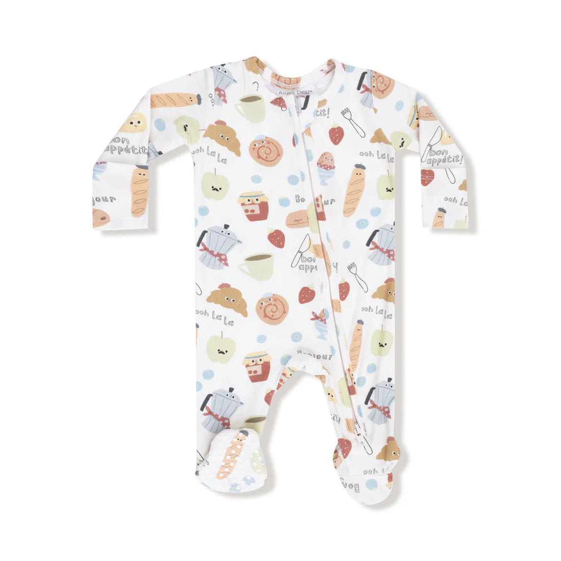 Angel Dear Zipper Footie - Bonjour Breakfast