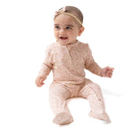 Angel Dear Zipper Footie - Carrie Floral Pink Lifestyle