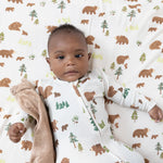 Angel Dear Zipper Footie - Sweet Brown Bears Lifestyle