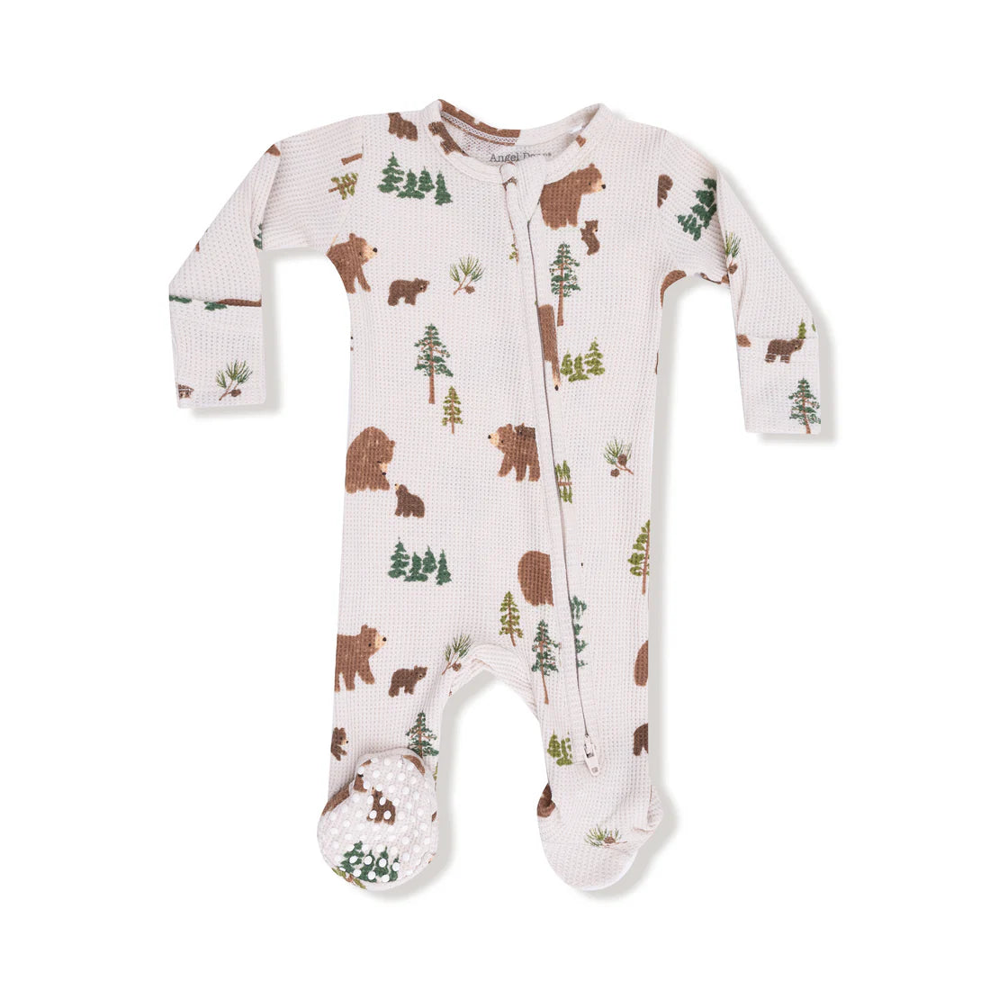 Angel Dear Zipper Footie - Sweet Brown Bears