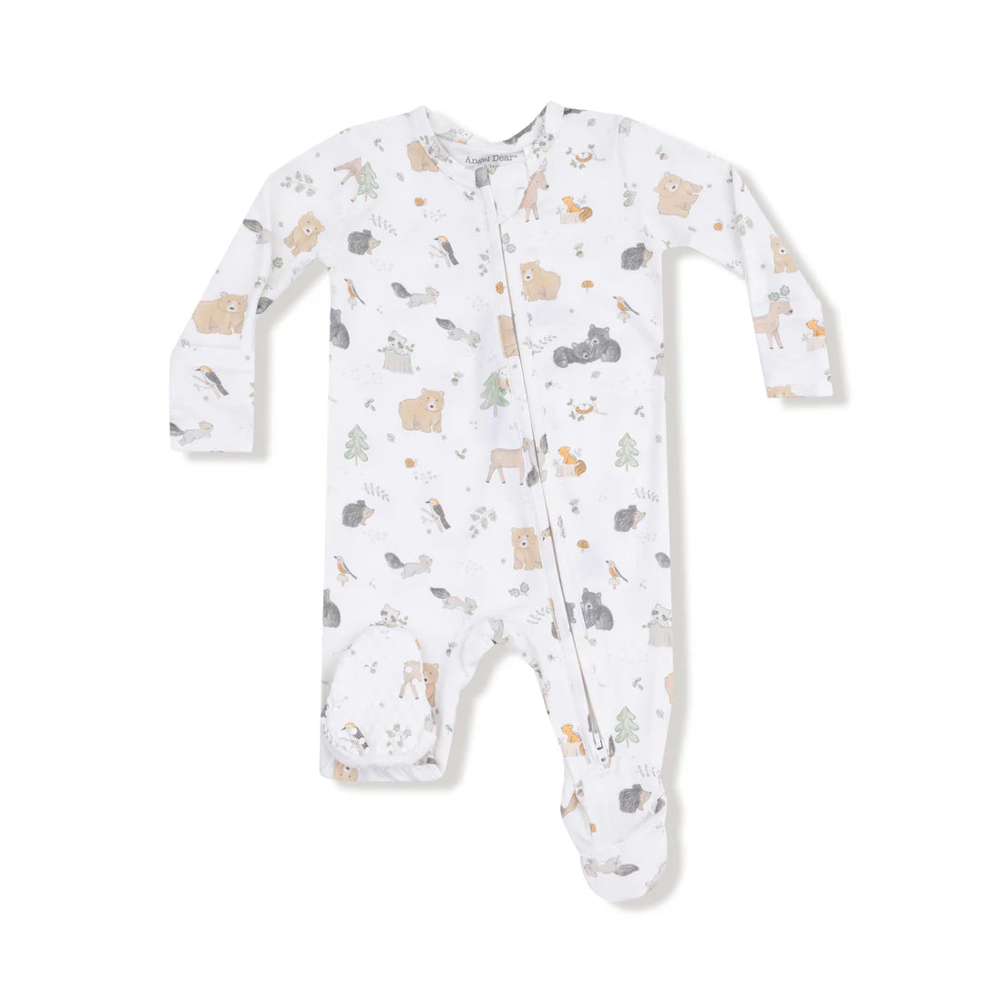 Angel Dear Zipper Footie - Woodland Babies